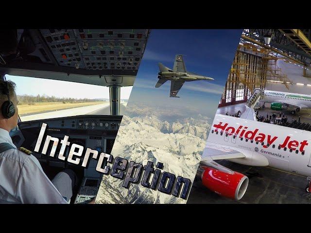 Holidayjet (Germania Flug AG) | Airbus A319 F/A-18 Interception in 4K