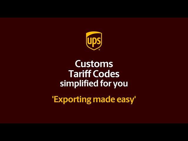 How to find your Export Tariff Code easily