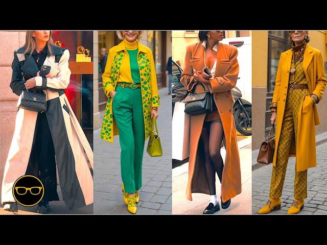 How to Dress like Italians: Milan November Street Style Chic Outfit from the Most expensive Street