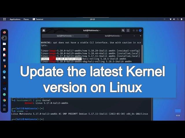 How to Update Kernel in Linux [[Kali Linux]] 