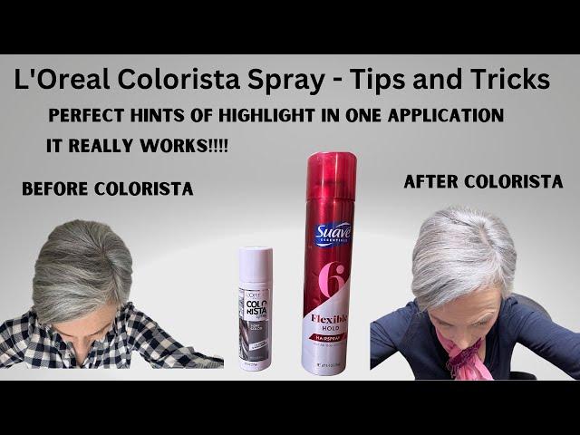 L'Oreal Colorista 1 Day Color Spray - Tips Tricks for Perfect Application -Silvery Highlights