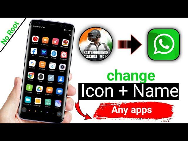 kishi bhi apps ka icon kaise change kare || How to change icon and name of any app