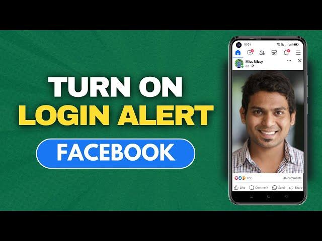 How To Turn On Login Alert On Facebook | How To Use Facebook