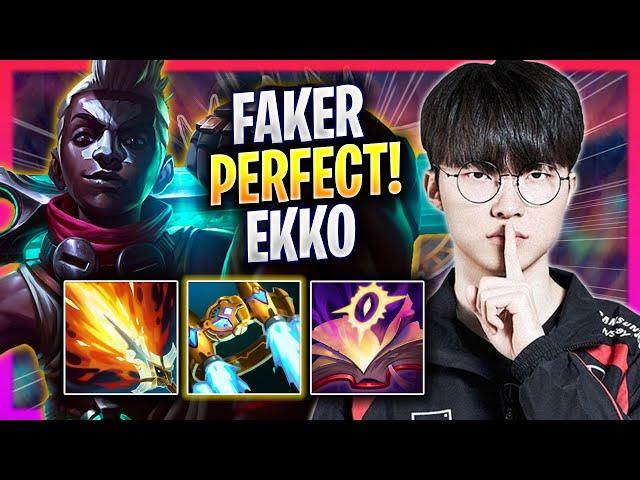 FAKER PERFECT GAME WITH EKKO MID! - T1 Faker Plays Ekko MID vs Sylas! | Season 2024