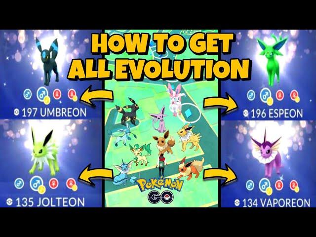 How To Evolve Eevee Into Sylveon In Pokemon Go || How to get all Evolution of Eevee #gaming