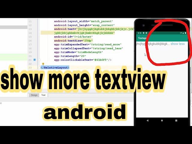 Show More Or Read More TextView in Android Studio