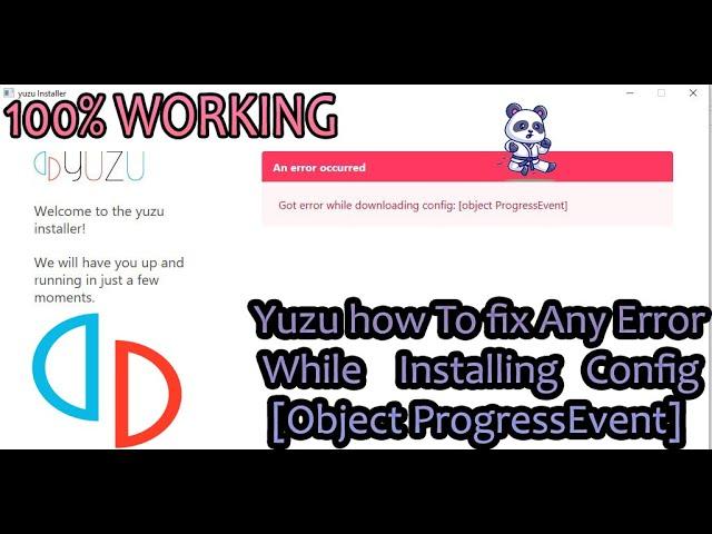 [2023] How To Fix Yuzu Any Error config: [object ProgressEvent] And Network Error | 100% Working