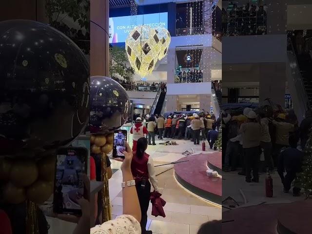 Car Plummets Multiple Stories Through Roof of Shopping Mall