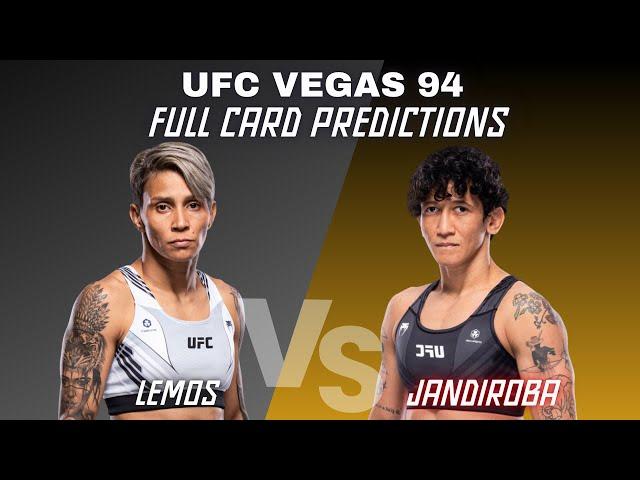 UFC Vegas 94 Amanda Lemos vs Virna Jandiroba Full Card Predictions and Breakdown | Bet Tips