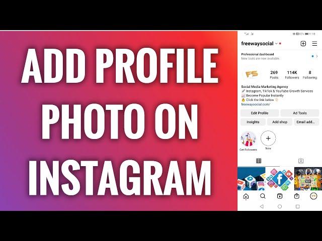 How To Add Profile Photo On Instagram