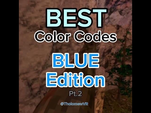 Best BLUE Color codes in Gorilla Tag! (Part 2) #gorillatag #gtag #vr #blue #colors #shorts