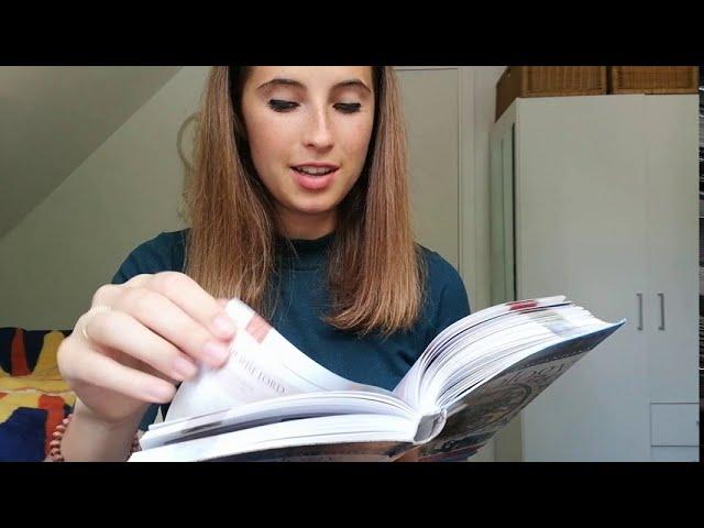 ASMR | Glossy Page Turning w/ Soft Whispers and Page Squeezing