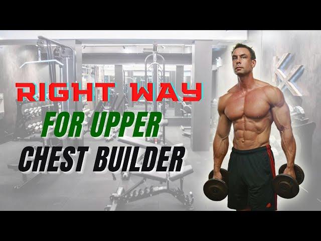 Right Way For Upper Chest Builder! | Maik Wiedenbach #shorts