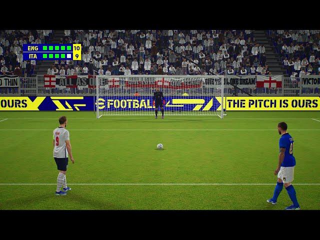 PES 2022 | ENGLAND vs ITALY | Penalty Shootout | eFootball 2022 Gameplay PC