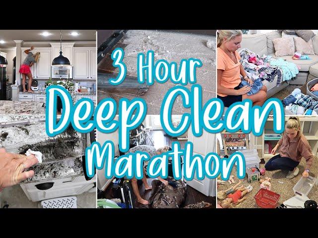 EXTREME DEEP CLEAN WITH ME MARATHON / HOME RESET MARATHON / 3 HOURS OF NONSTOP CLEANING MOTIVATION