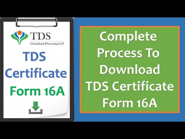 Download TDS Certificate from Traces | Form 16A Download Complete Process