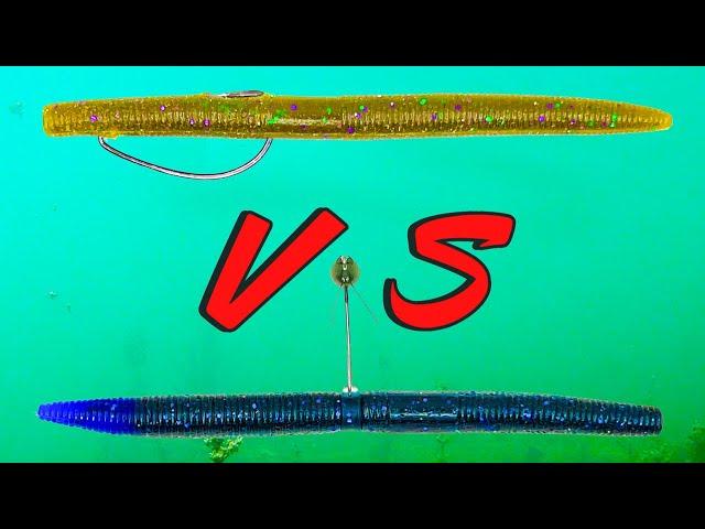 UNDERWATER SENKO: Wacky Rig vs. Texas Rig vs. Weighted Wacky Stick Bait