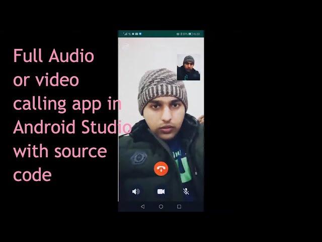 how to create video or audio calling app android studio using sinch sdk