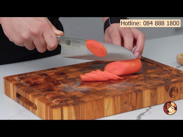 Cắt thái mượt mà với bộ 3 dao bếp Chef Studio | Trải nghiệm thực tế