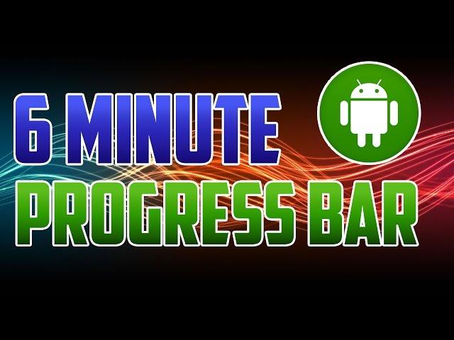 Android Studio : How to Add and Use a Progress Bar