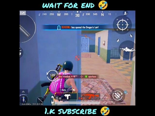 wait for end  #shorts #shortsvideo #youtubeshorts #bgmishorts #bgmi #pubgmobile