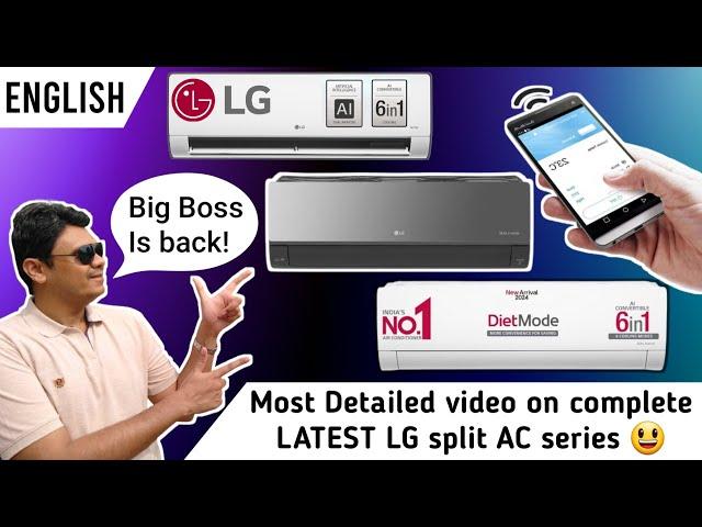 LG Split AC 2024 Series detailed Review | ArtCool, DualCool & Diet cool | Best AC in India? [Eng]