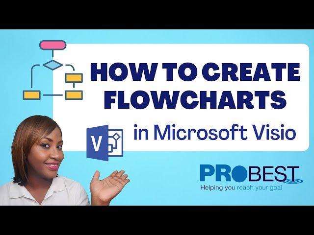 FLOWCHART DESIGN IN MICROSOFT VISIO | MS VISIO TUTORIAL | FLOWCHARTS FOR BEGINNERS