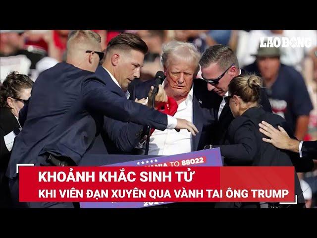 Những khoảnh khắc sinh tử của ông Trump từ lúc phát súng đầu tiên được bắn đến khi qua vành tai |BLĐ