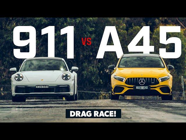 2020 Mercedes-AMG A45 S review (plus Porsche 911 drag race!) | Wheels Australia