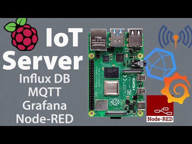 Raspberry Pi IoT Server Tutorial: InfluxDB, MQTT, Grafana, Node-RED & Docker