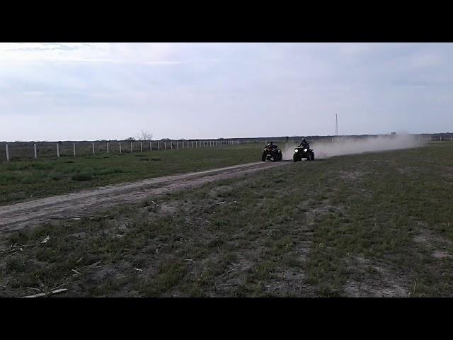 Cfmoto 800cc vs polaris sportsman 850cc drag race