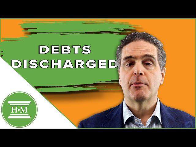 What debts are discharged by bankruptcy in Canada?