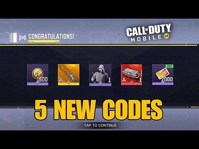 *NEW* CODM 5 WORKING NEW REDEEM CODES NOVEMBER 2024 | NEW CODM 5 REDEEM CODES 2024 | REDEEM CP CODM