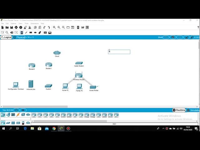 4.6.5 - Packet Tracer - Connect a Wired and Wireless LAN