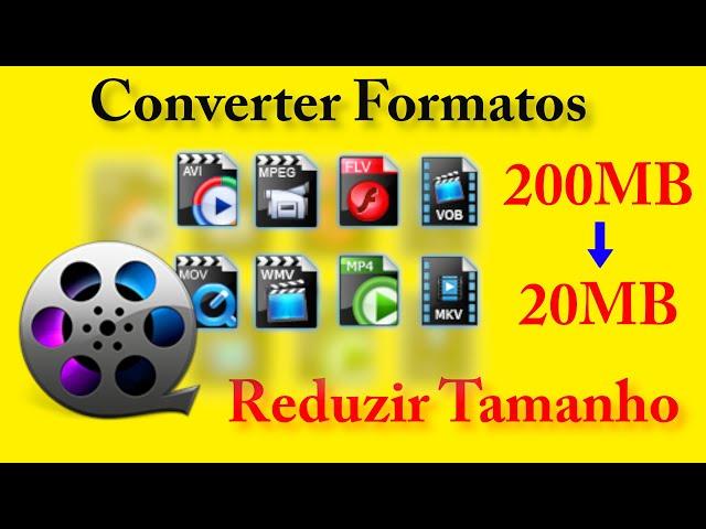 CONVERTER formato ou REDUZIR o tamanho de um vídeo grátis