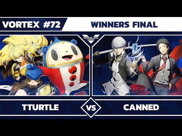 [Vortex #72] Tturtle vs Canned - Winners Finals - BlazBlue Cross Tag Battle