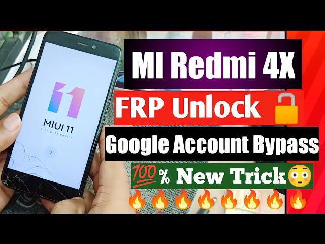 MI Redmi 4X frp bypass miui 11 | MI 4X frp unlock miracle crack 2.82 | MI 4X google account bypass |