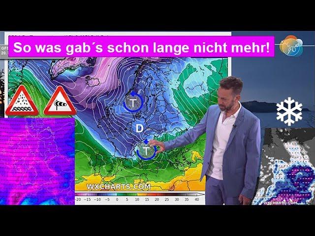 So was gab es schon lange nicht mehr: Kurs Sturm, Regen & Schnee! Wettervorhersage 13.-20.11.2024.