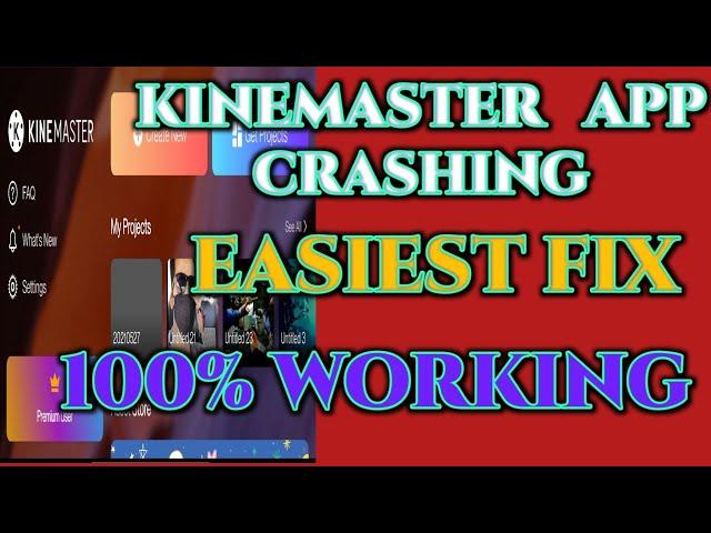 EASIEST FIX FOR KINEMASTER APP CRASHING| KINEMASTER AUTO BACK PROBLEM