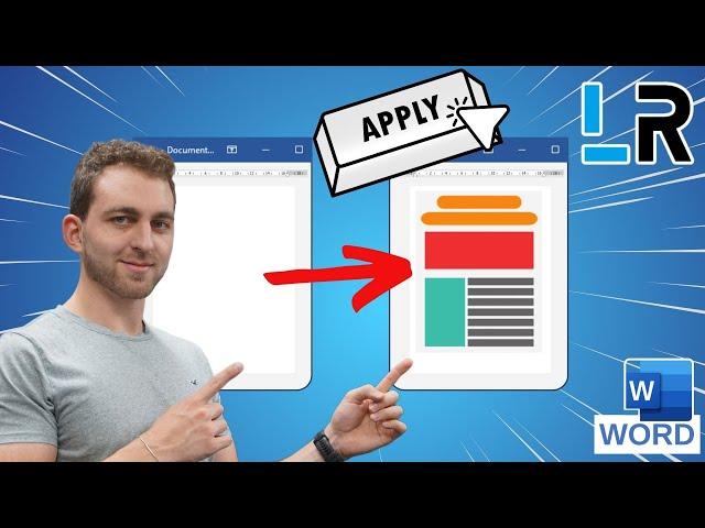 Apply TEMPLATE to existing document in Word  1 MINUTE