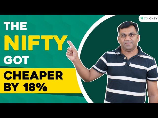 NIFTY get Cheaper as PE Ratio drops by 18% | ETMONEY