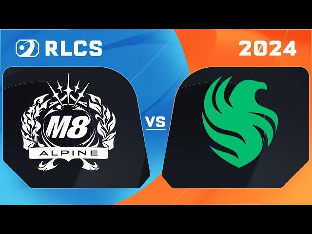 M8 ALPINE vs FALCONS | 1/2 FINALE - MAJOR #2 - RLCS 2024