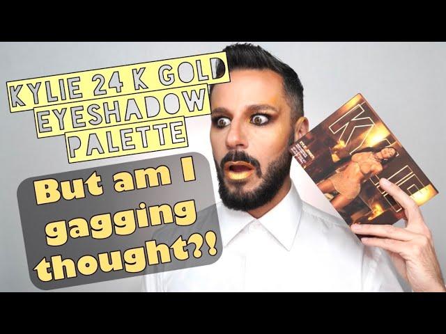 KYLIE COSMETICS 24 K GOLD BIRTHDAY EDITION EYESHADOW PALETTE REVIEW BY FLAVIO MIGUEL.