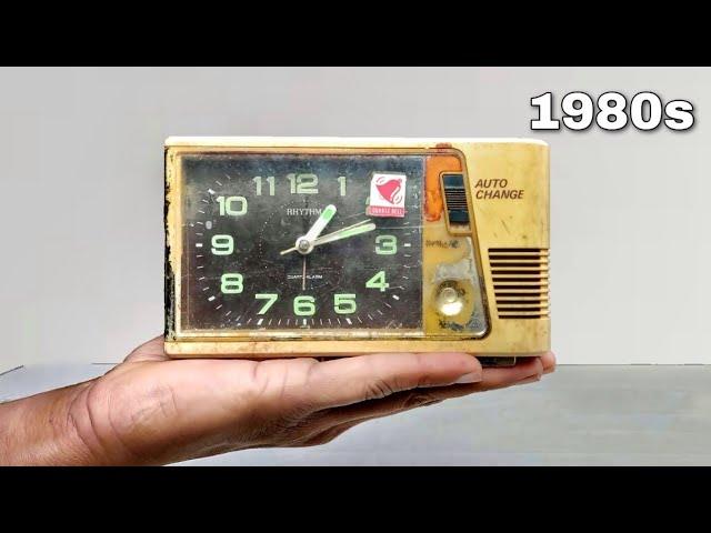 1980s Broken Alarm Clock Restoration || ASMR Restoration