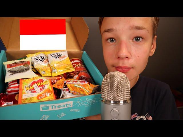 ASMR Mukbang | Trying Snacks From Indonesia | Try Treats