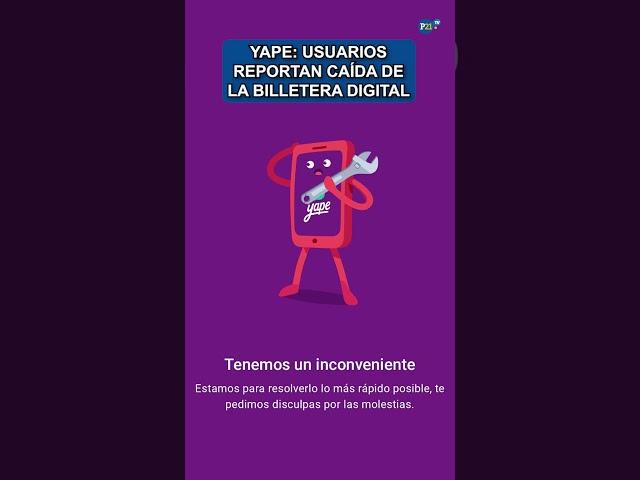 Yape: usuarios reportan caída de la billetera digital #yape #bcp #banca #economia