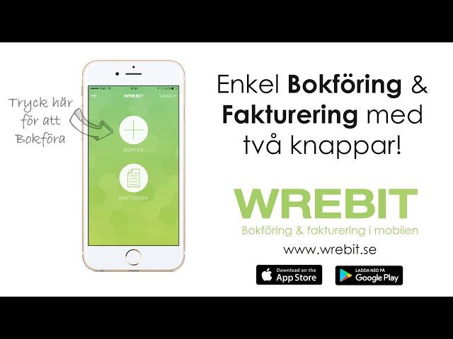 Wrebit Bokföring & Fakturering i mobilen!