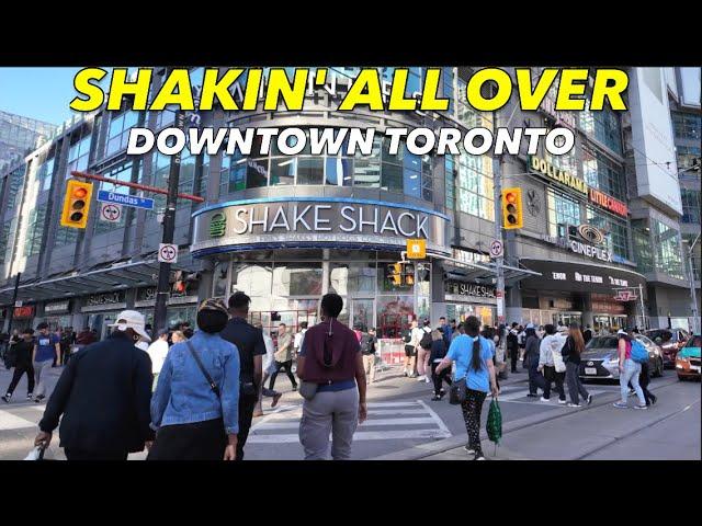 I Saw The Sign: From Yonge & Dundas Along Packed Sidewalks To The Pride Flag Raising | Toronto Walk