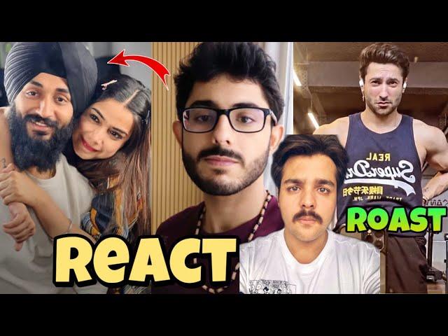 Carryminati React on Kulhad Pizza Couple, Ashish Chanchlani Fans Roast Harsh Beniwal, Elvish Yadav