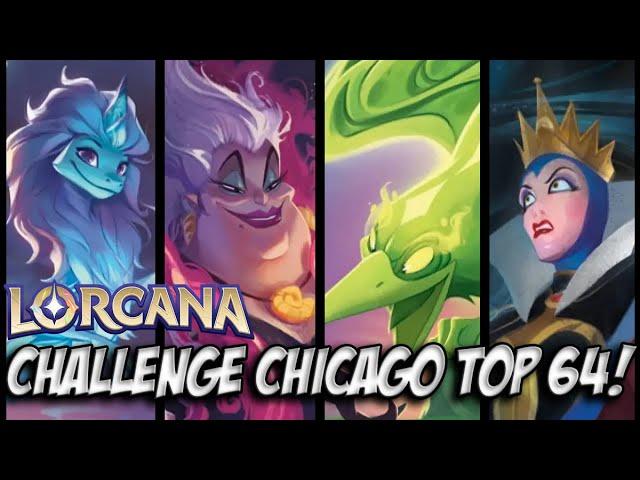 CHICAGO DISNEY LORCANA CHALLENGE TOP 64 META REPORT - TOP DECK LIST REVIEW